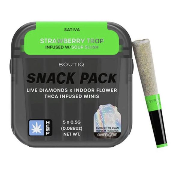 Strawberry Tropicana & Sour Slush Boutiq Infused Mini THCA Prerolls 2.5G Boutiq