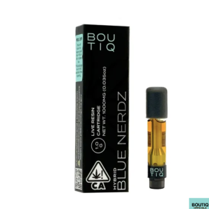 Boutiq Carts Blue Nerdz, Live Resin Cartridge 1-Gram (hybrid) Boutiq