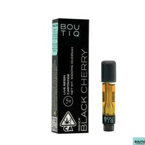 Boutiq Carts Black Cherry, Live Resin Cartridge 1-Gram (indica) Boutiq