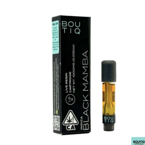 Boutiq Carts Black Mamba, Live Resin Cartridge 1-Gram (indica) Boutiq