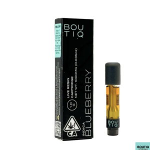 Boutiq Carts Blueberry, Live Resin Cartridge 1-Gram (indica) Boutiq