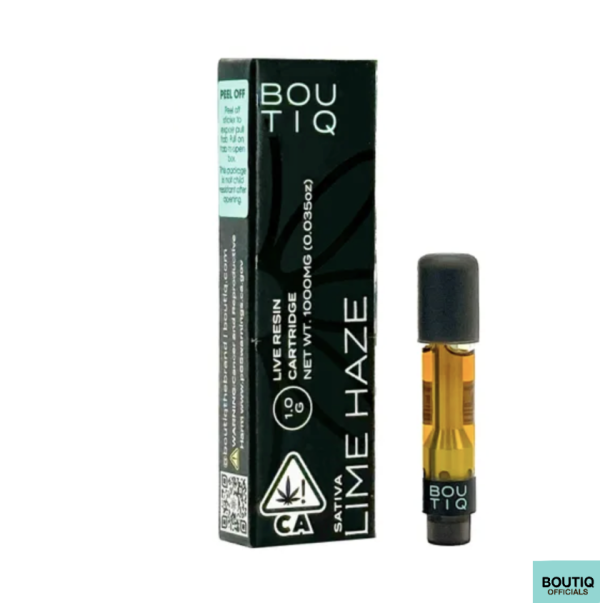 Boutiq Carts Lime Haze, Live Resin Cartridge 1-Gram (sativa) Boutiq